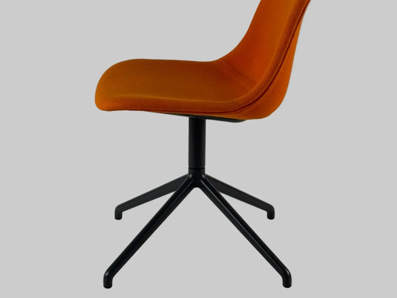 Billede 4 - Muuto Fiber Side Stol – Orange/Antracitgrå Stel