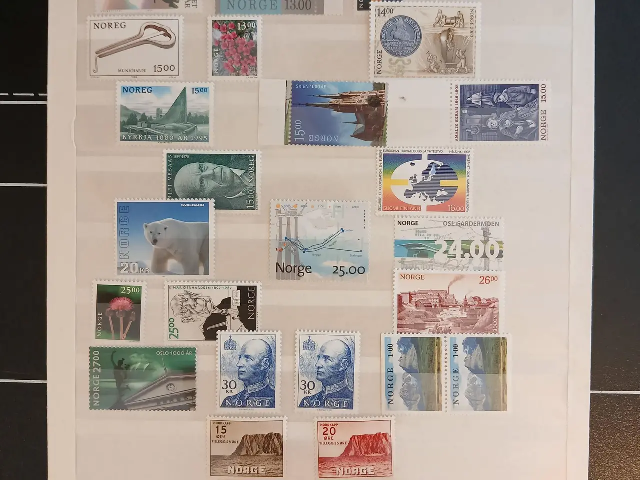 Billede 1 - Norge (202) Planche med postfriske **