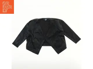 Molo sort cardigan i læderlook fra Molo (str. 104)