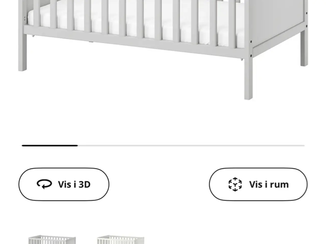 Billede 1 - Ikea Sundvik tremmesenge næsten ubrugt