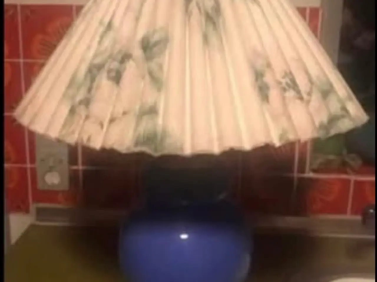 Billede 1 - Pæn blå Royl Copenhagen lampe