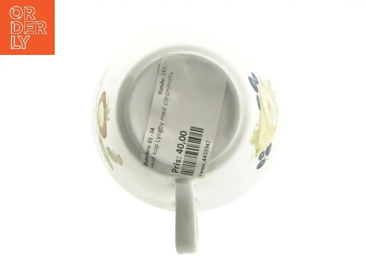 Billede 5 - Lyngby Porcelænskop med frugtdekoration fra Lyngby (str. Ø 9,5 cm)