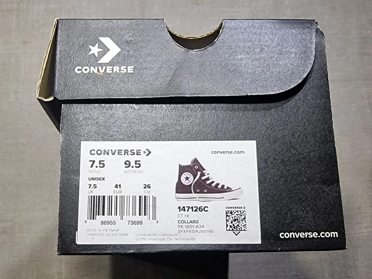 Billede 9 - Helt nye Converse hightops str. 41 oliven grønne