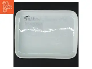 Rektangulær porcelæns skål (str. 24x18x2 cm)