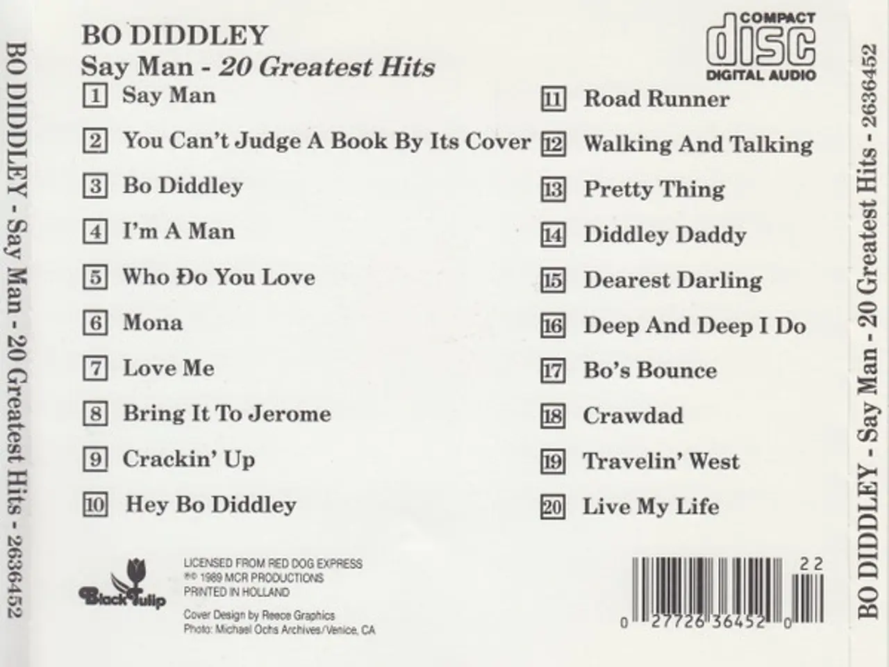Billede 2 - Bo Diddley – Say Man 20 Greatest Hits – CD