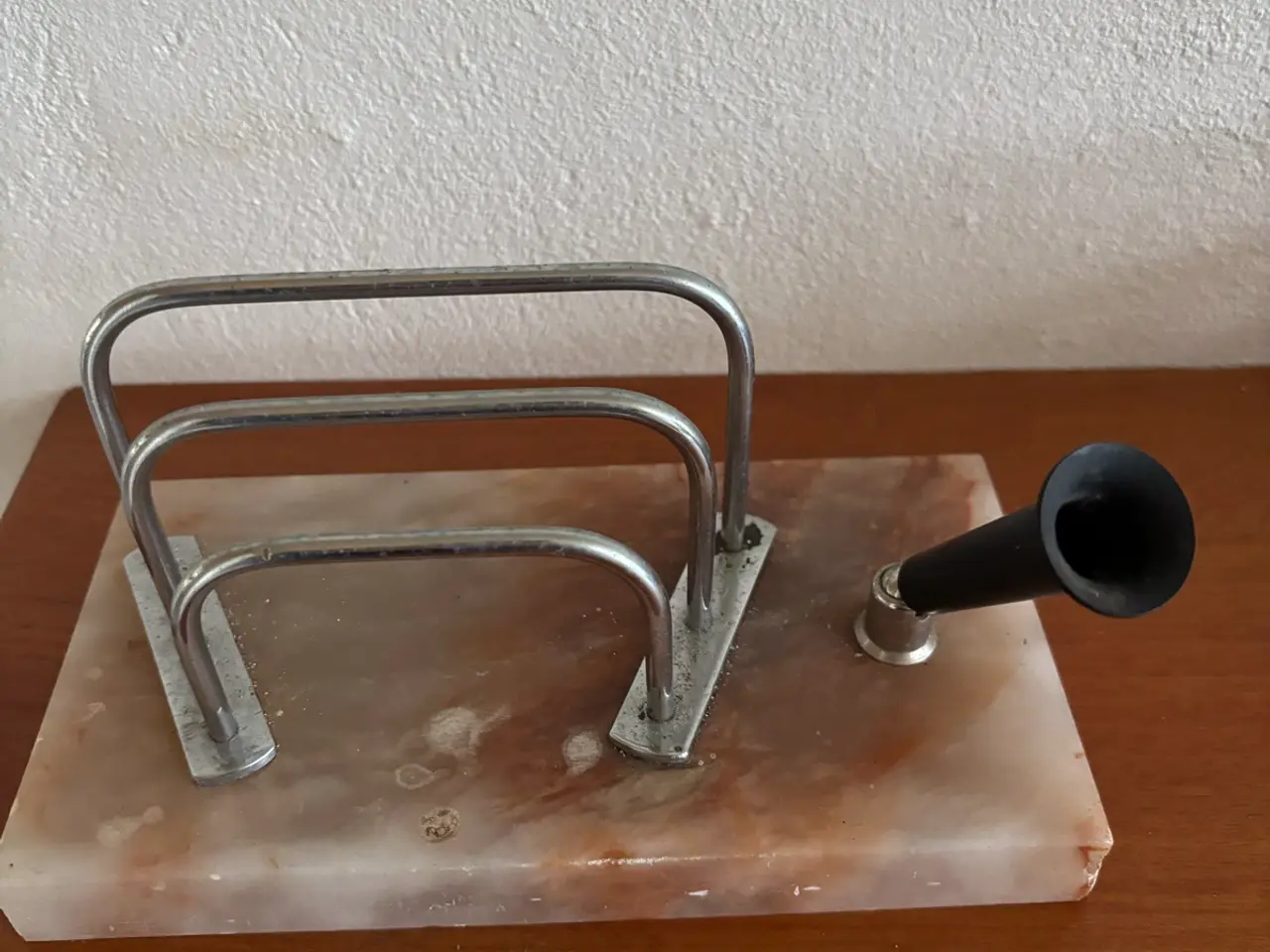 Billede 1 - Flot vintage brevholder i marmor 