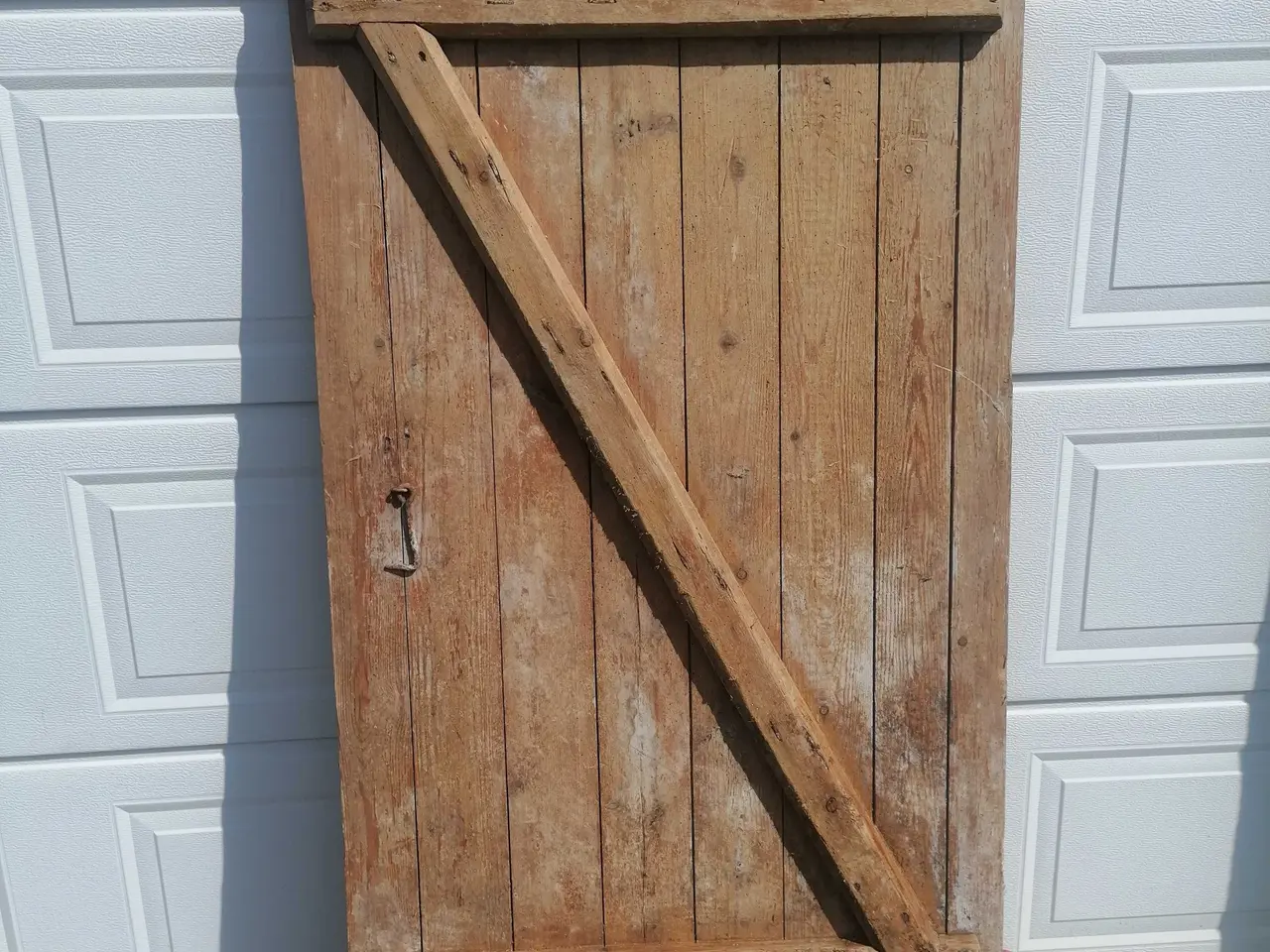 Billede 7 - Gammel Massiv Trædør BxH 82x180 cm. Fer/Not