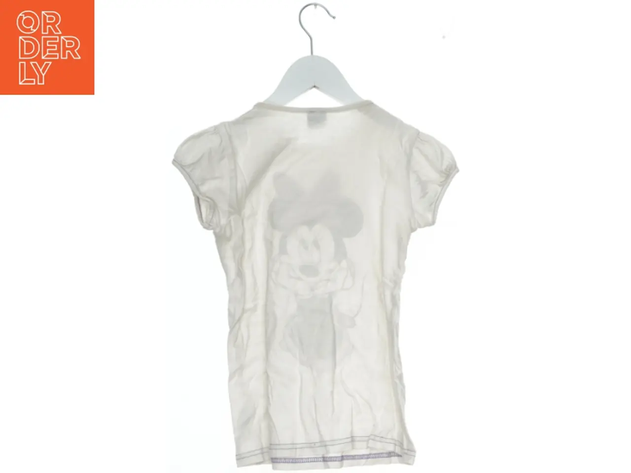 Billede 2 - Hvid Minnie Mouse T-shirt til børn fra Disney (str. 122)