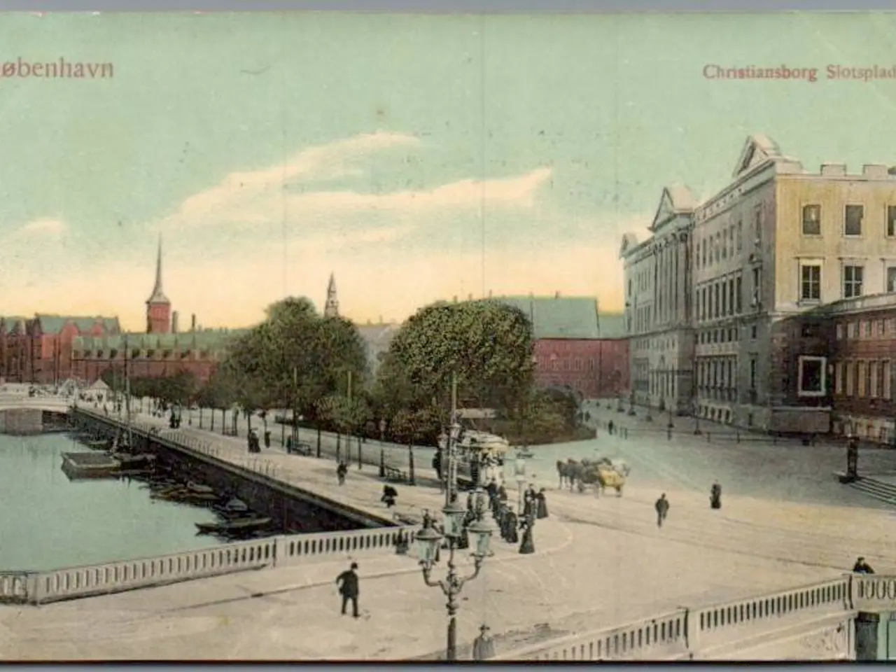 Billede 1 - København - Christiansborg Slotplads - Postkort - Brugt