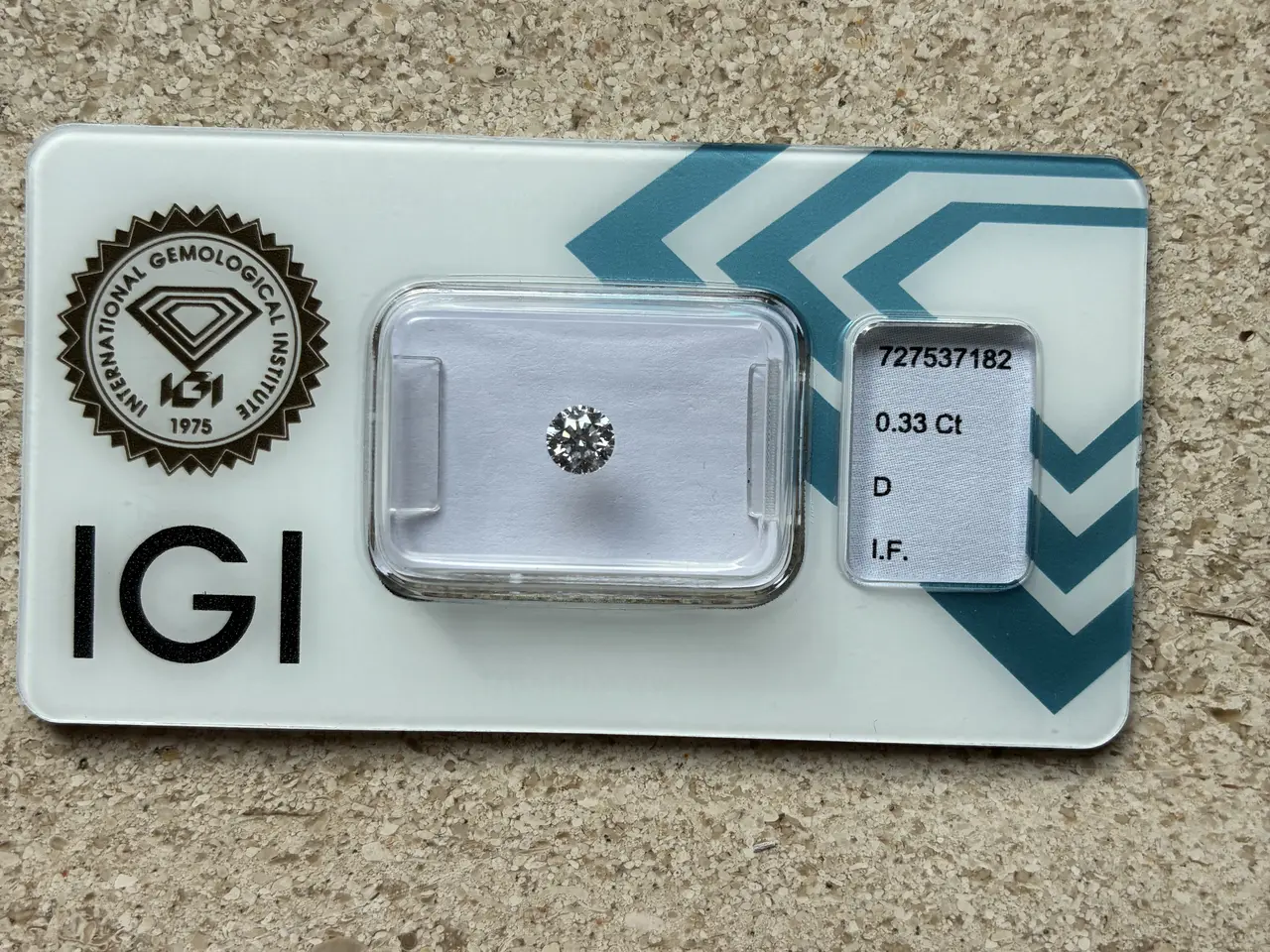Billede 4 - 0,33 ct Diamant – Naturlig rund brilliant Byd