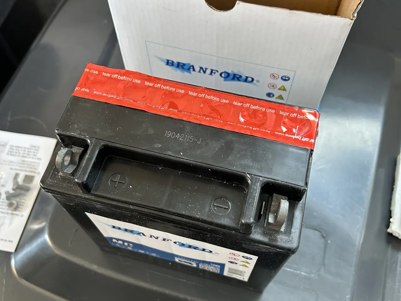 Billede 3 - NYT motorcykel batteri. Ubrugt.
