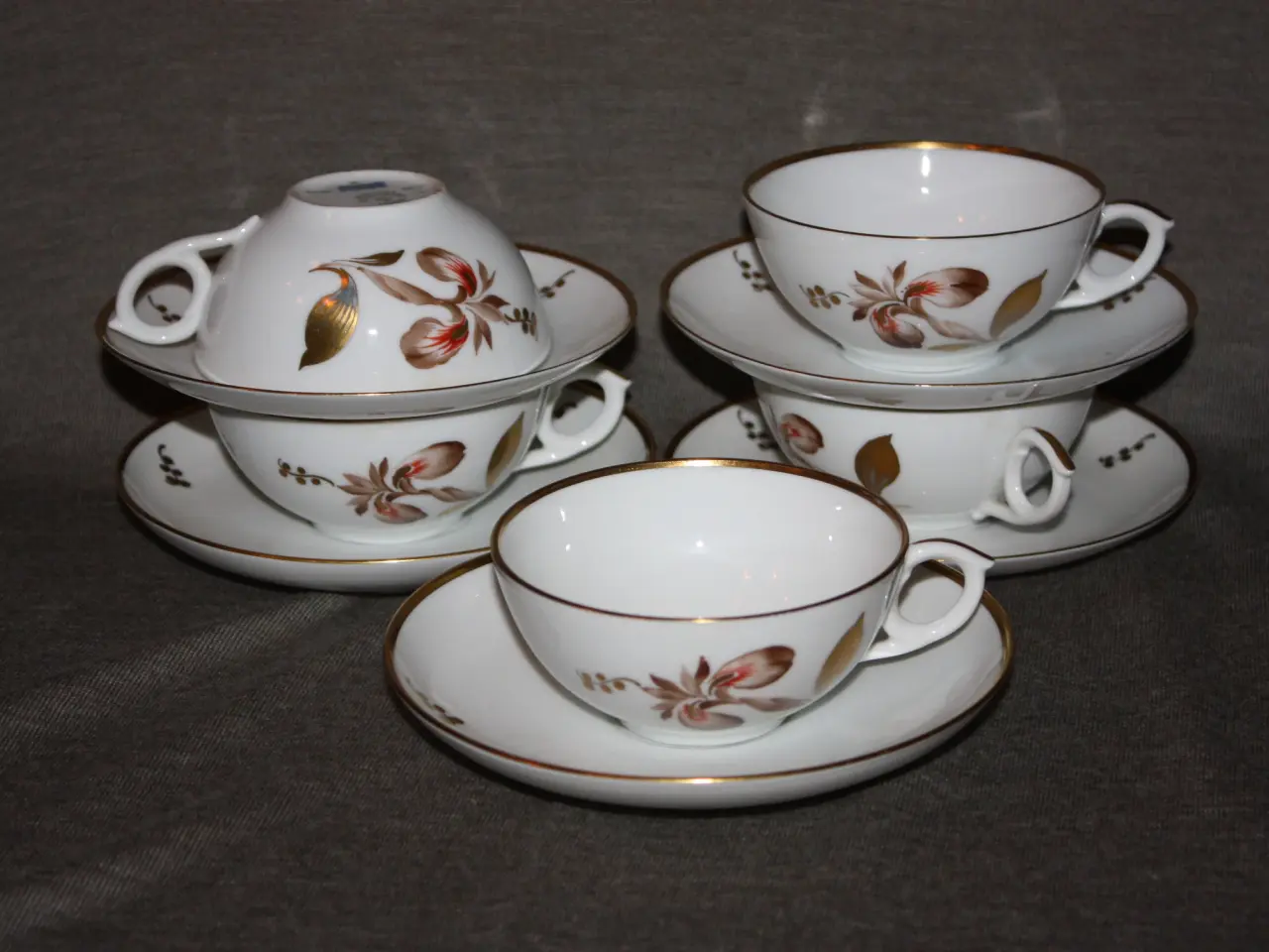 Billede 6 - Royal Copenhagen Brun Iris kopper