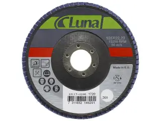 Lamelskive Luna 125 mm K80