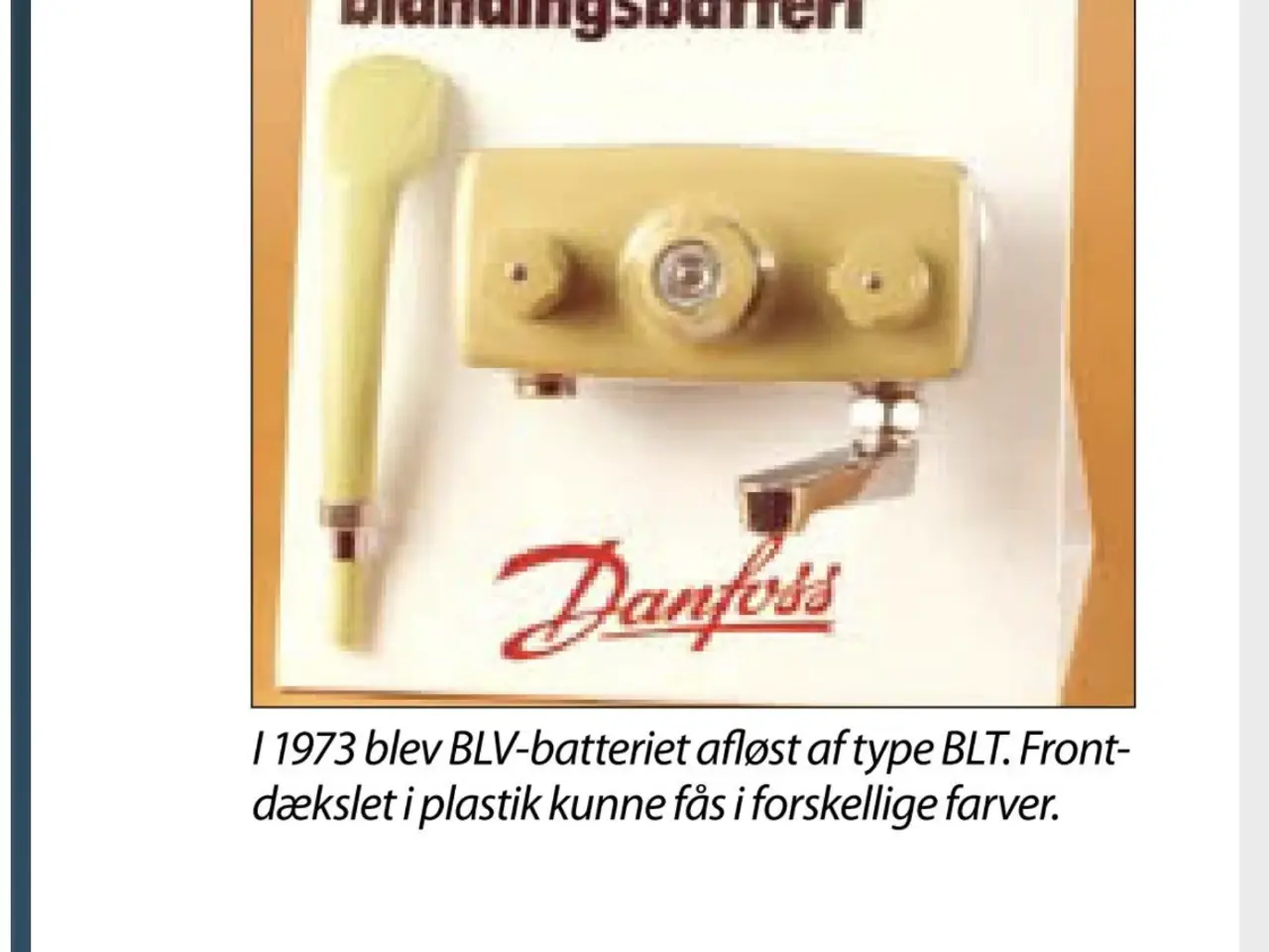 Billede 2 - Danfoss BLT retro Blandingsbatteri