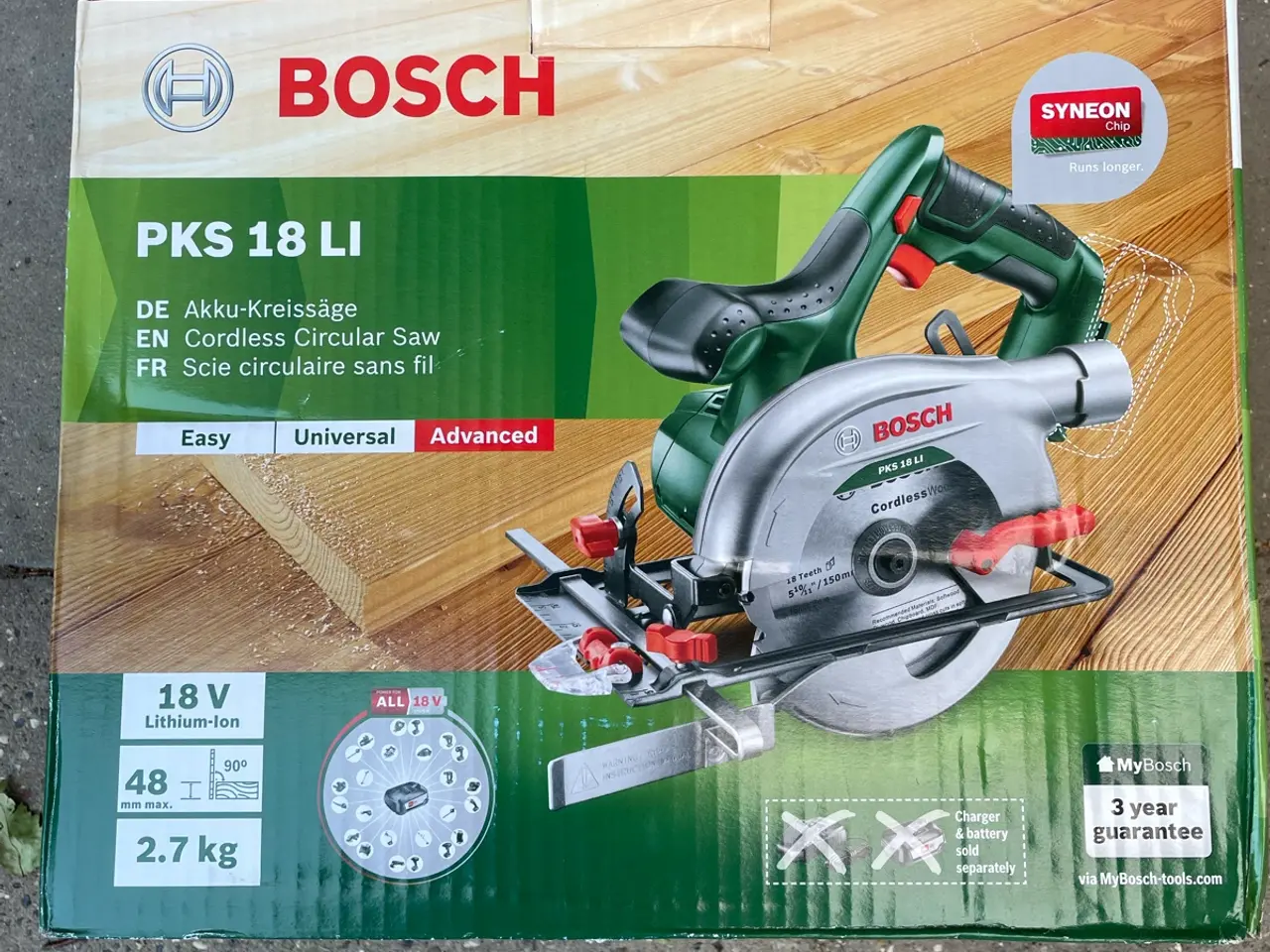 Billede 1 - Bosch PKS 18 LI 18V akku-rundsav