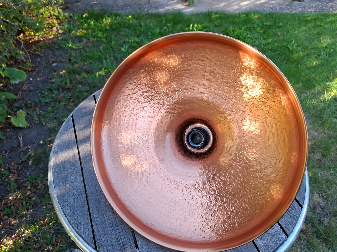 Billede 2 - Kobberlampe med kædeophæng