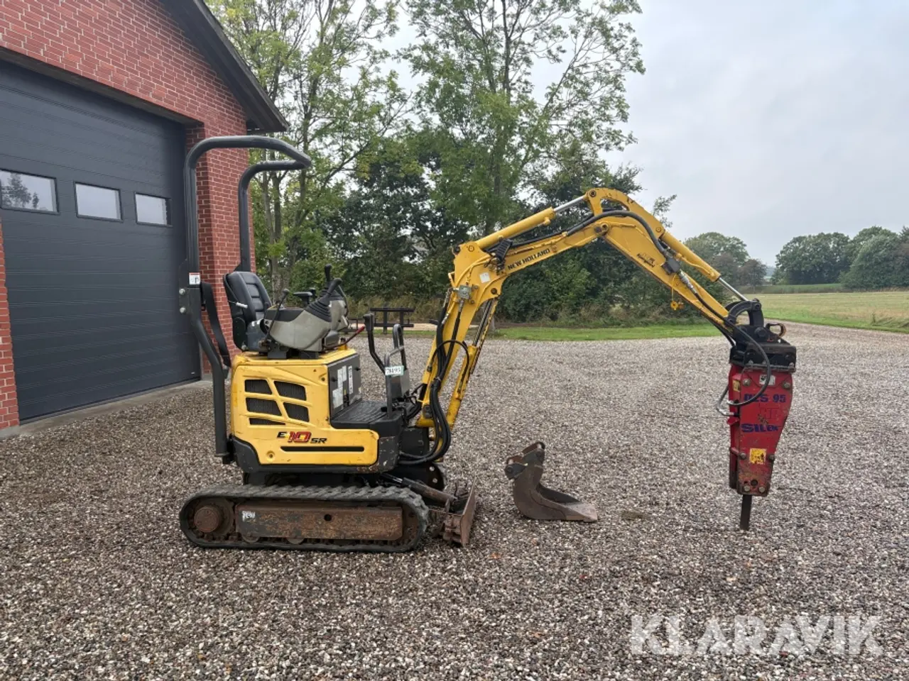 Billede 5 - Minigraver New Holland E10SR med hydraulisk hammer