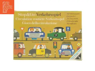 Stop & Go trafikselskabsspil fra 1960 Ravensburger (str. 39,5x28,5 cm)