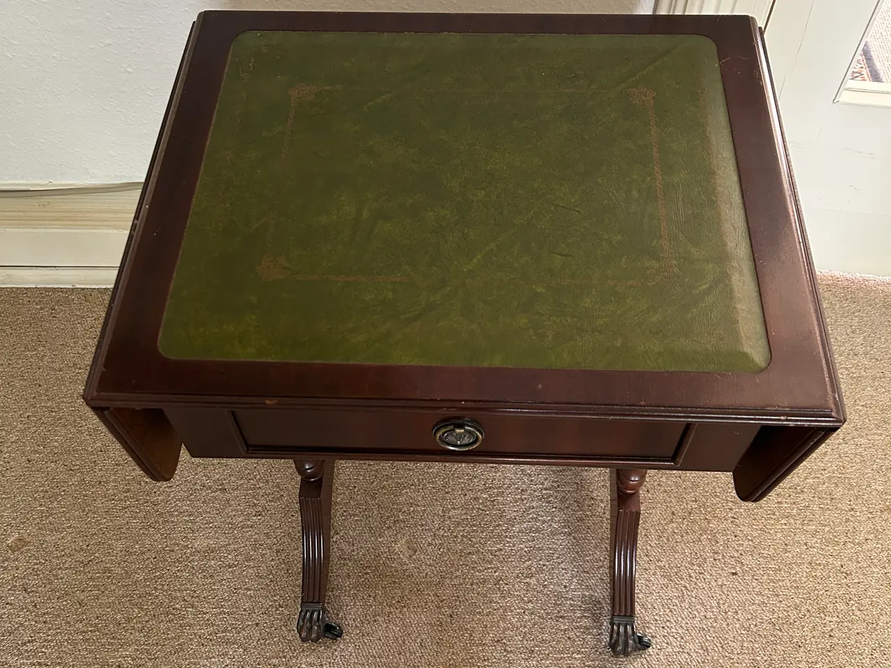 Billede 2 - Klassisk engelsk sidebord / klapbord.