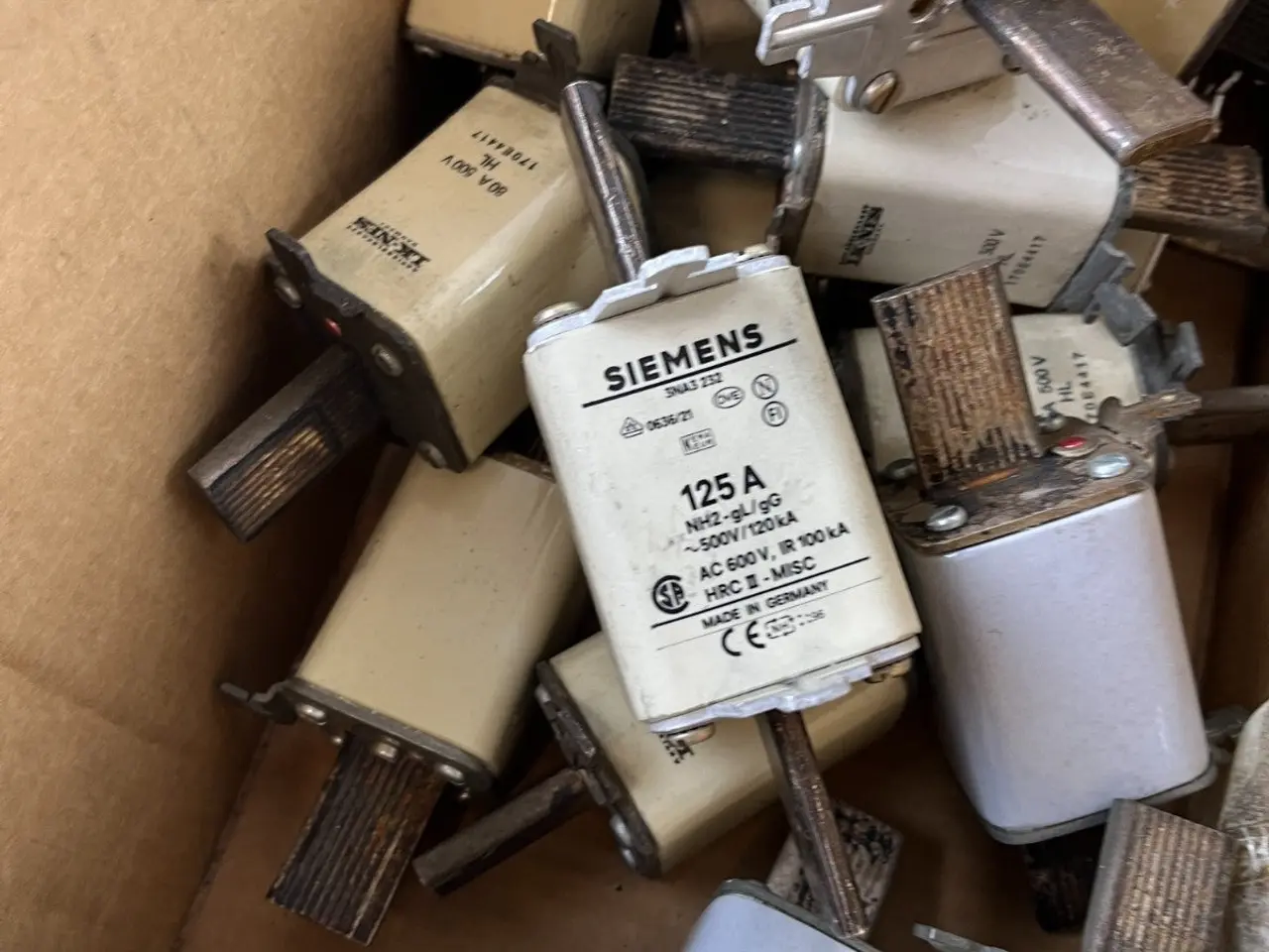 Billede 10 - Siemens Teknis NH-sikringer parti 80A 125A 500V
