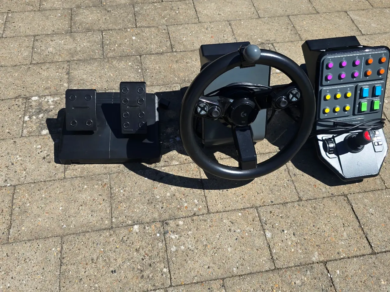 Billede 1 - Logitech - G Farming Simulator rat, pedaler og kon