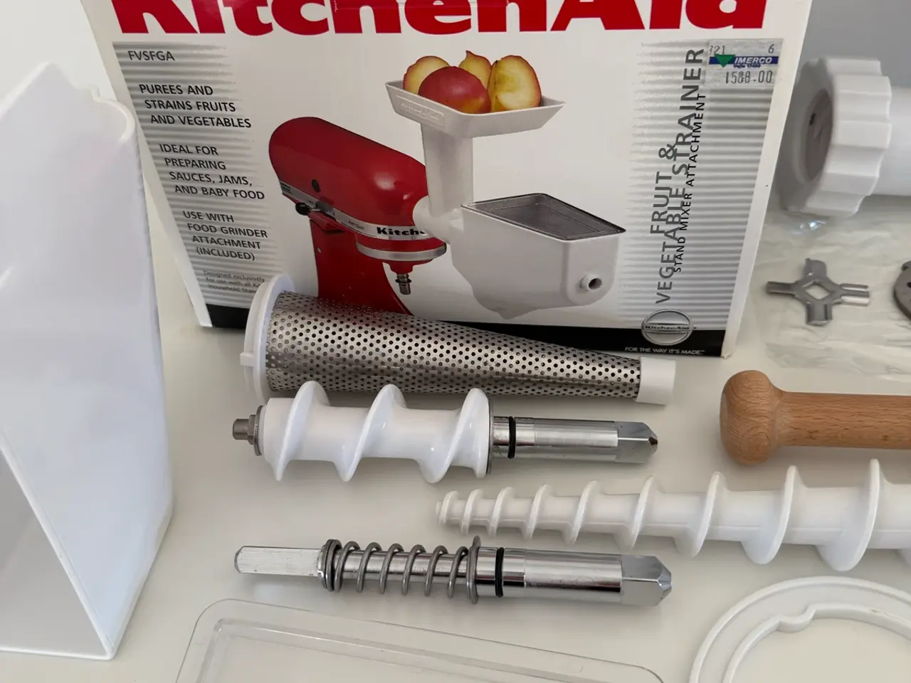 Billede 6 - KitchenAid kødhakker & purépresser udstyr