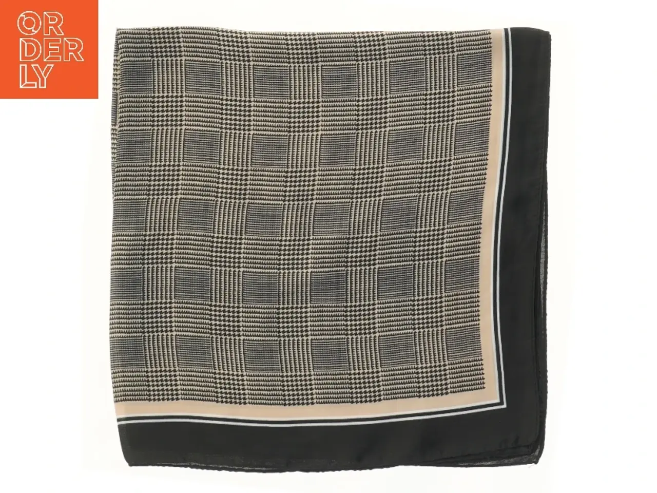Billede 2 - Mønstret tørklæde (str. 65x68 cm)