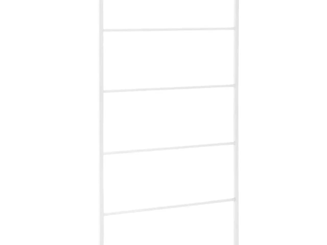 Billede 2 - Håndklædestativ hvid 60x10x116 cm stål