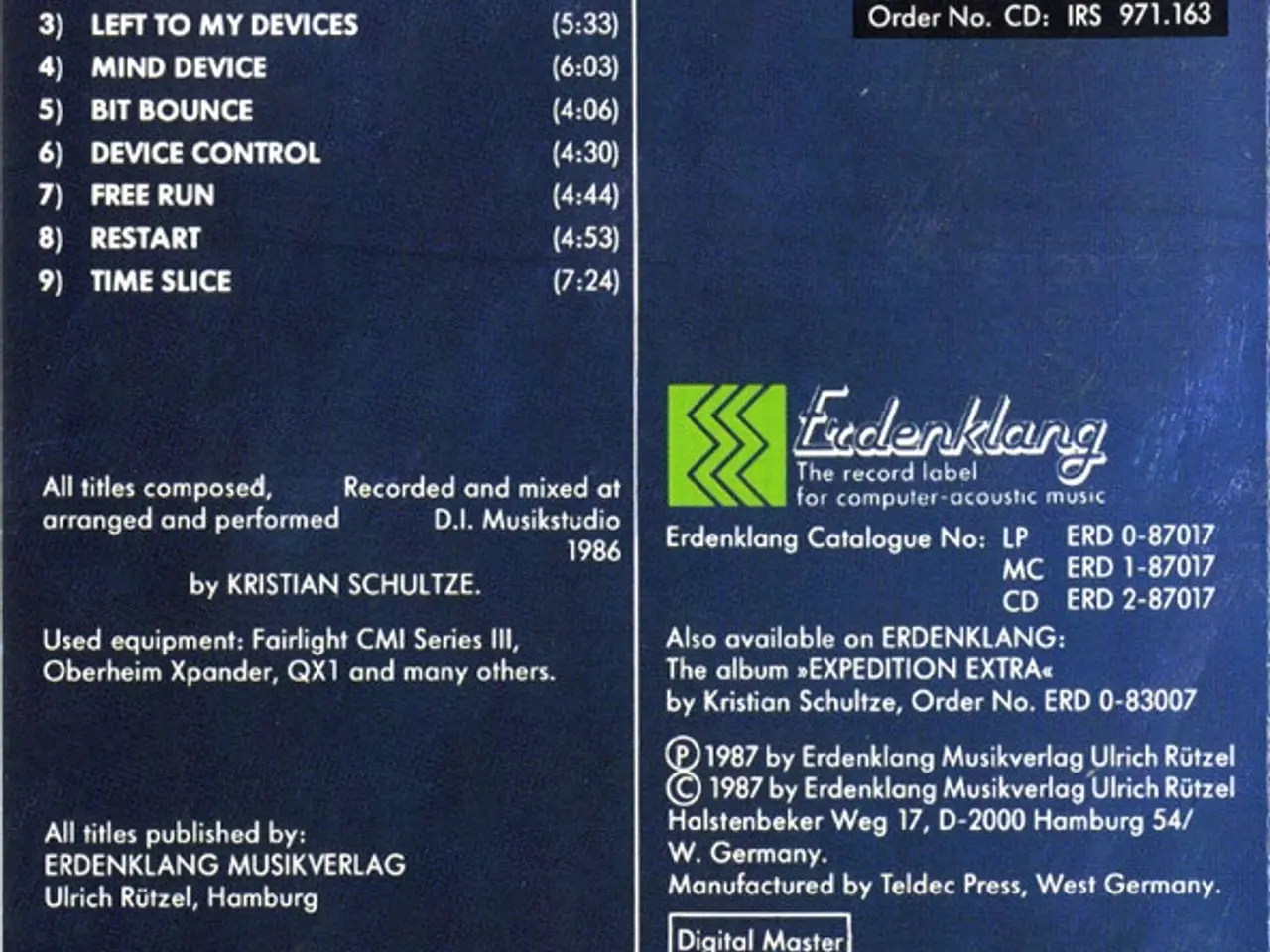 Billede 6 - Kristian Schultze – Metronomics – CD