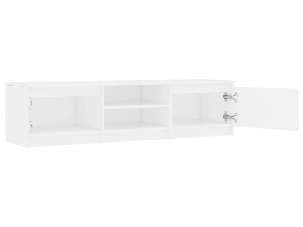Billede 6 - TV-bord 140 x 40 x 35,5 cm i konstrueret træ - hvid
