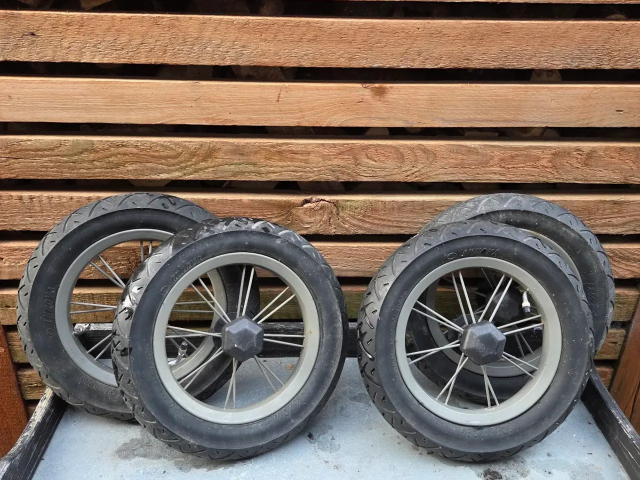 Billede 1 - Brio Barnevogns/Klapvogns hjul 4 stk.
