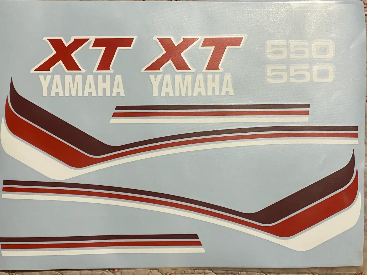 Billede 4 - Yamaha XT 550 stafferinger (decals)