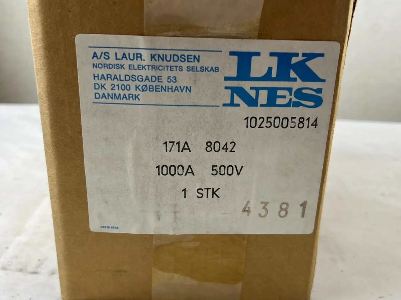 Billede 3 - LK-NES 171A8042 NH4 sikringer 1000A 500V gG DIN 4