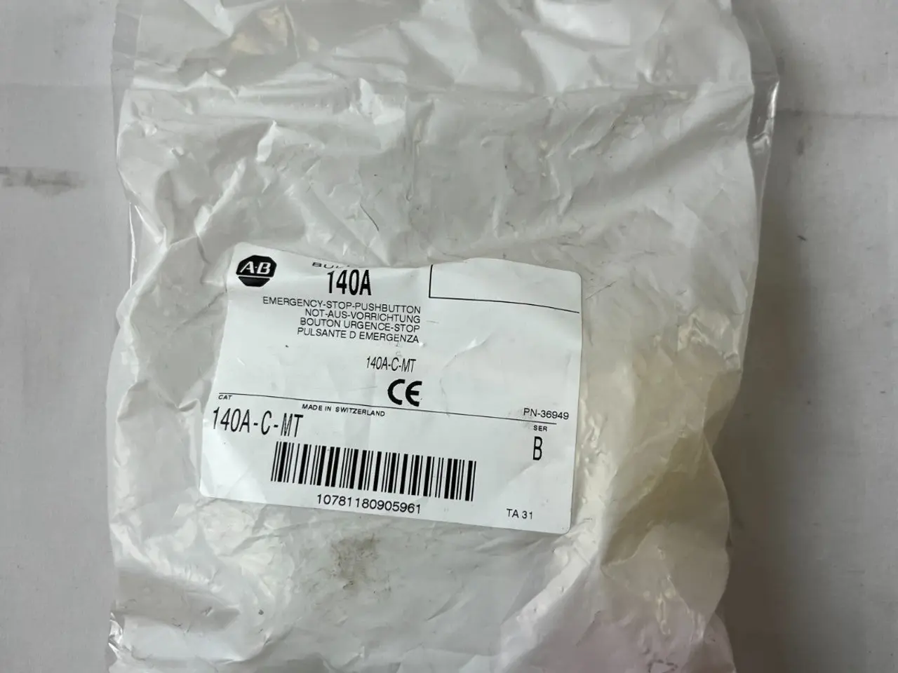 Billede 3 - Allen-Bradley 140A-C-MT Emergency Stop Push Button