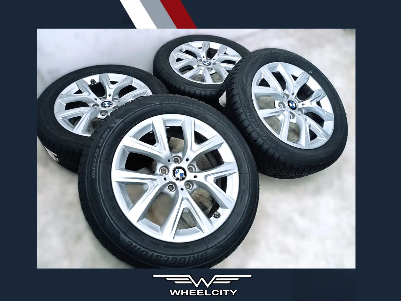 Billede 1 - 5x112 17" ET39 nav 66,6ø BMW vintersæt inkl.TPMS -