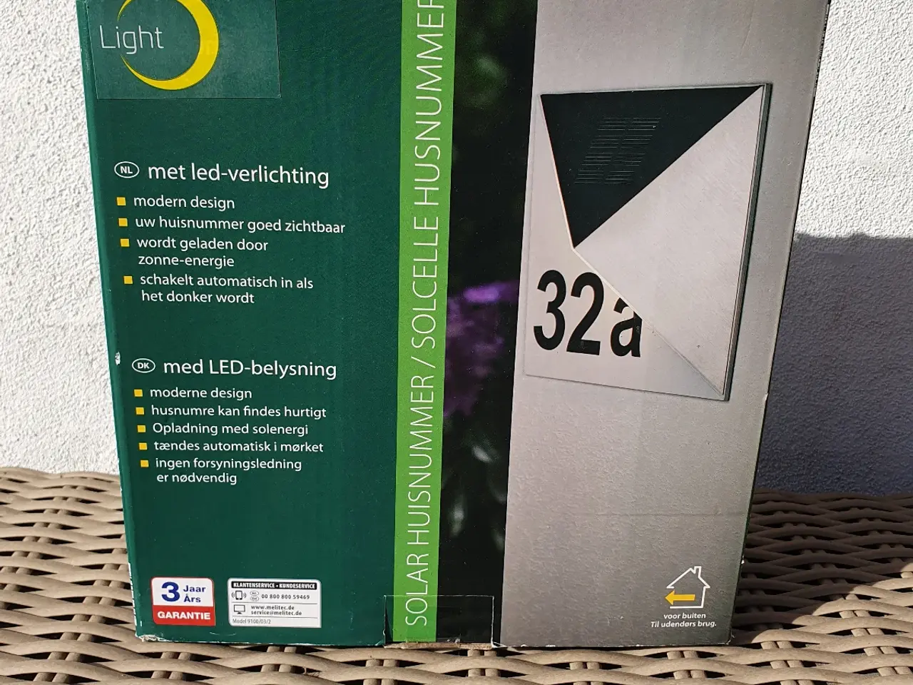 Billede 1 - Husnummer-lampe med LED