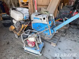 Pladevibratore og Gulvskærer Weber - Cedima 3 styks maskiner