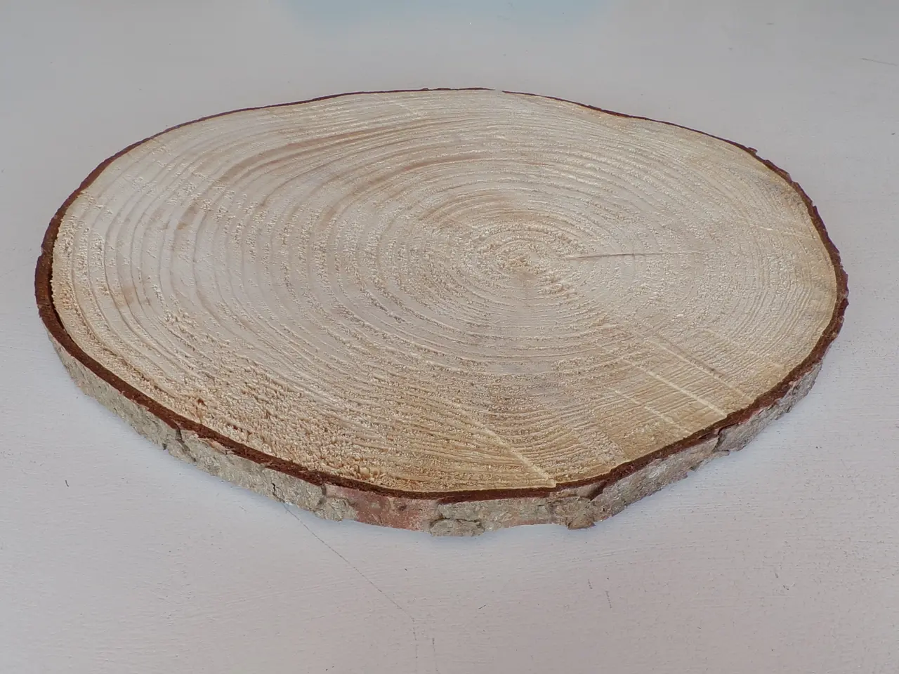 Billede 4 - NY Træskive Rødgran med bark 36,5 cm