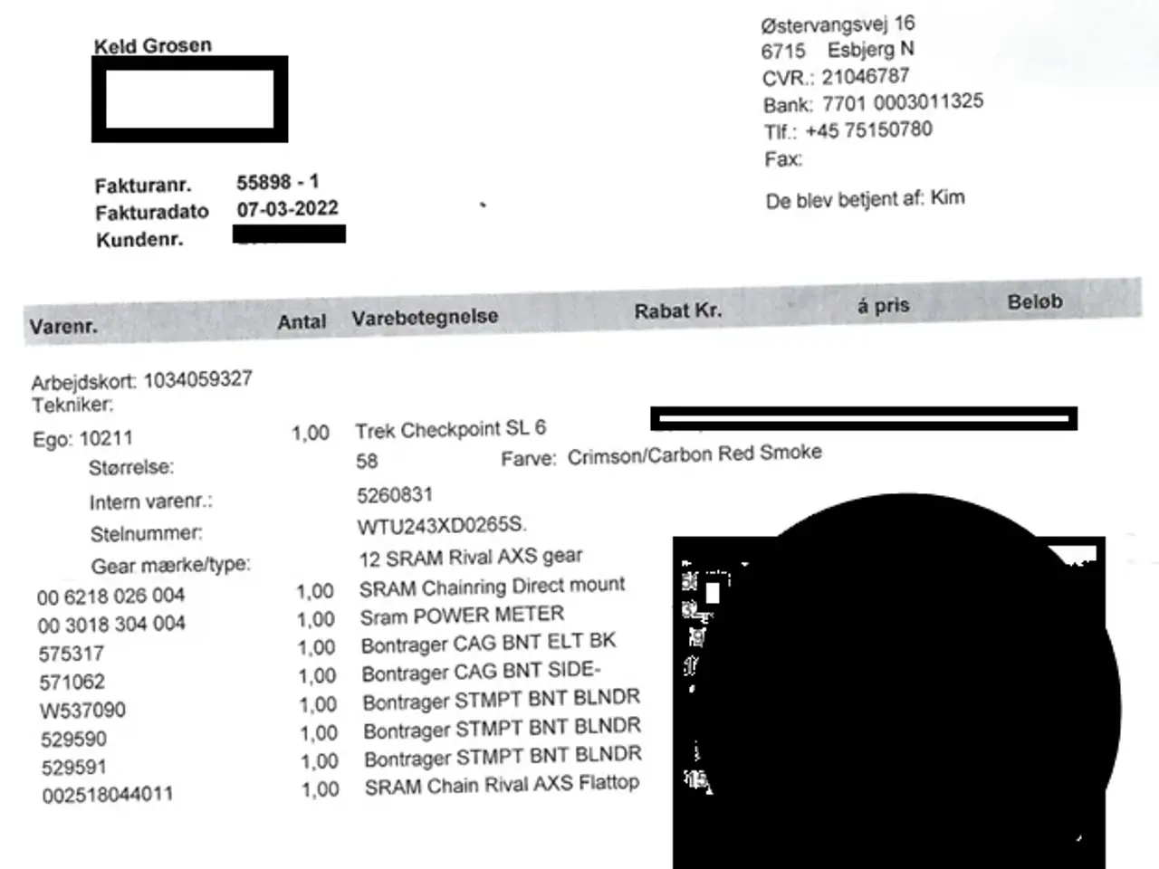 Billede 1 - TREK Checkpoint SL 6 eTap 58