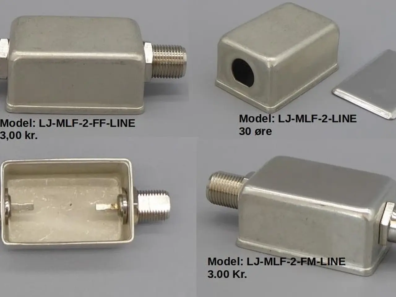 Billede 2 - ELEKTRONIK METAL ÆSKER & F-STIK.