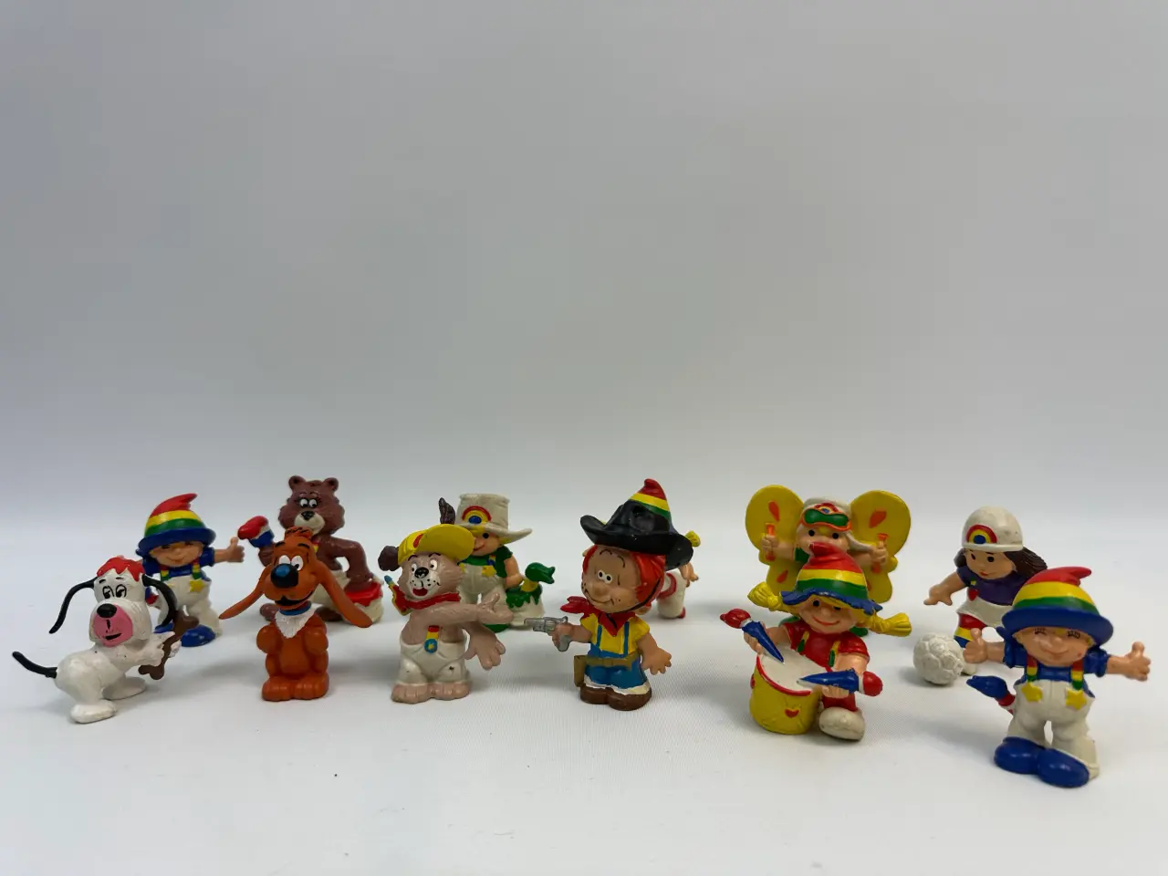 Billede 2 - 12 stk. retro figurer Rainbow Kids (1980/81)