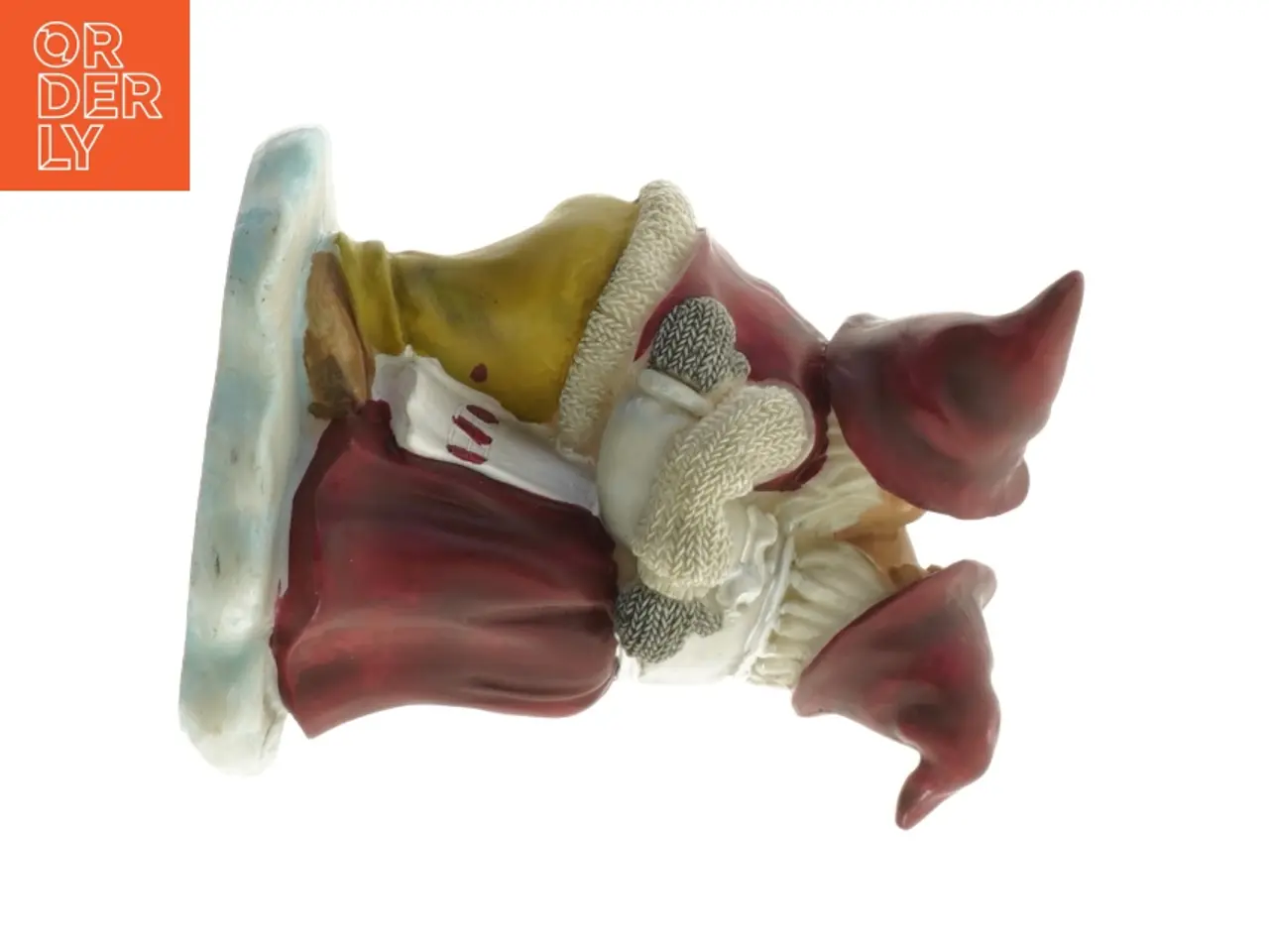 Billede 3 - Porcelænsfigur af nisser med lysholder (str. 13x13 cm)