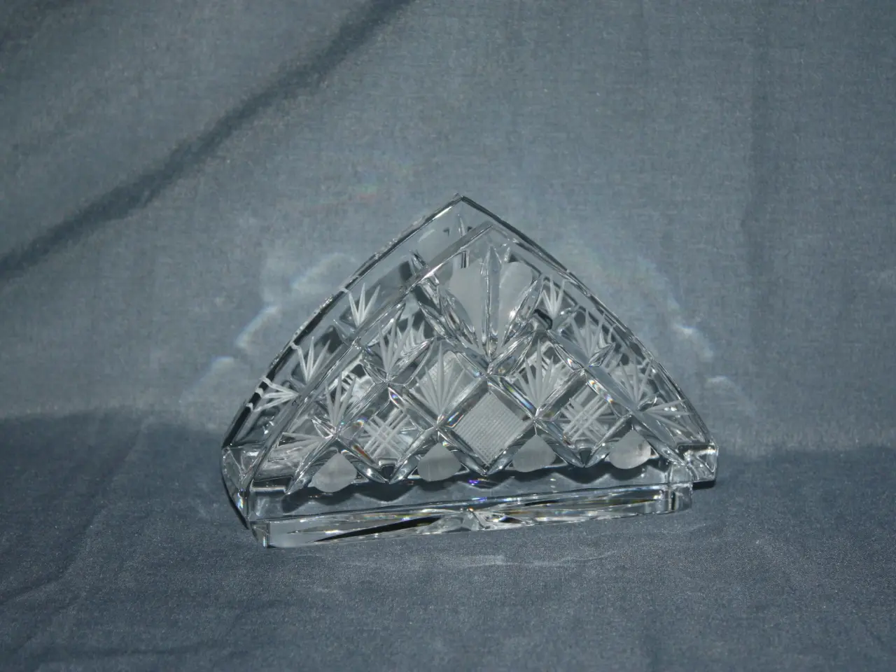 Billede 1 - Servietholder i glas Bohemia