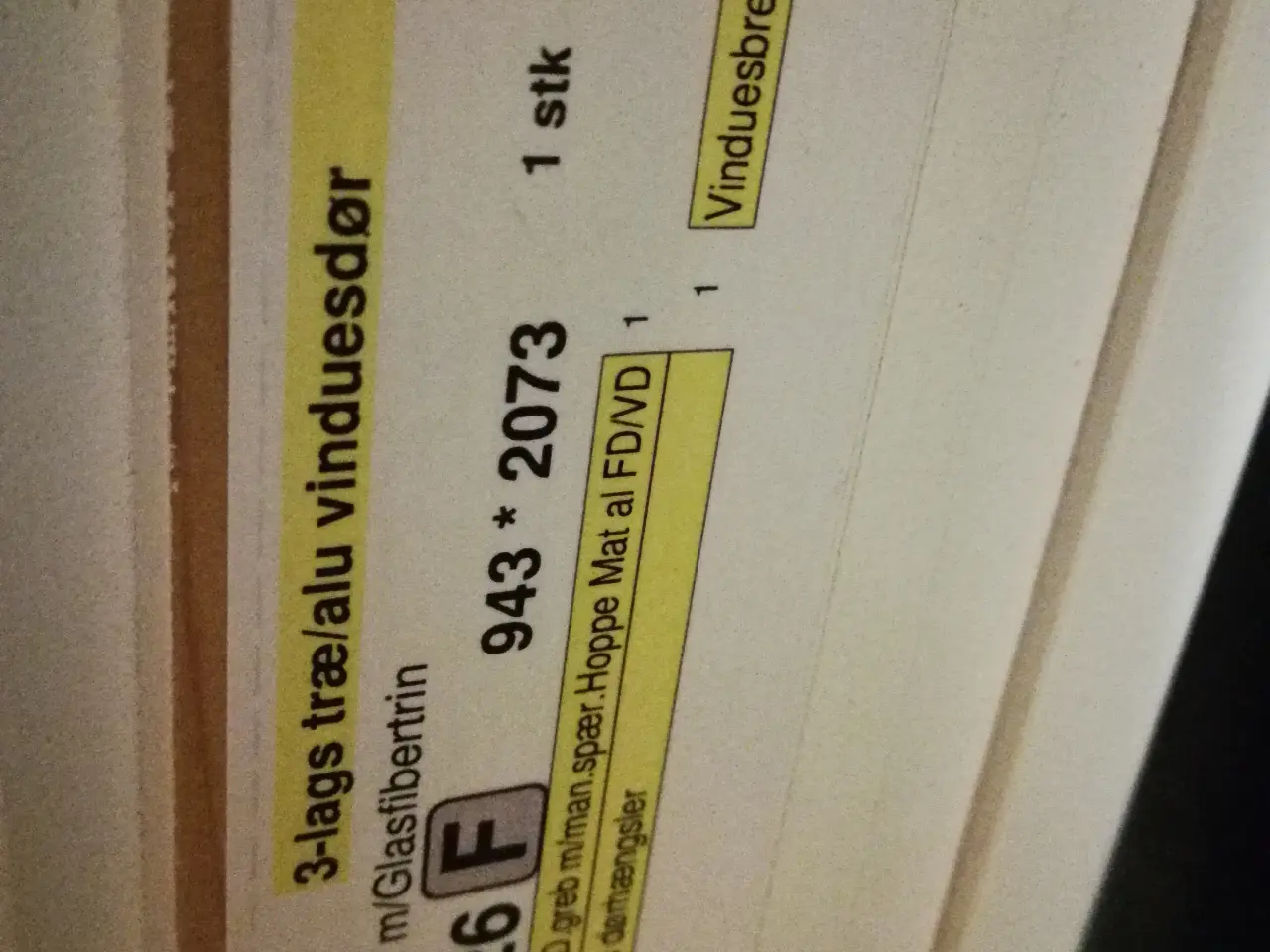 Billede 4 - FLOT NY 3-LAGS SORT TERRASSEDØR 94,3x207,3, 5.500