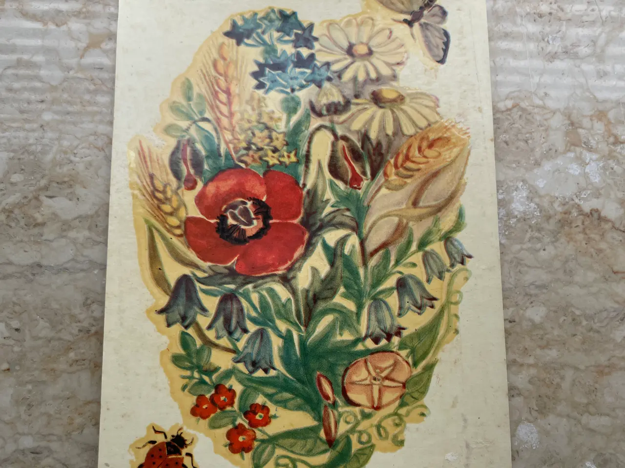 Billede 5 - 7ark vintage overføringsbilleder m blomstermotiver