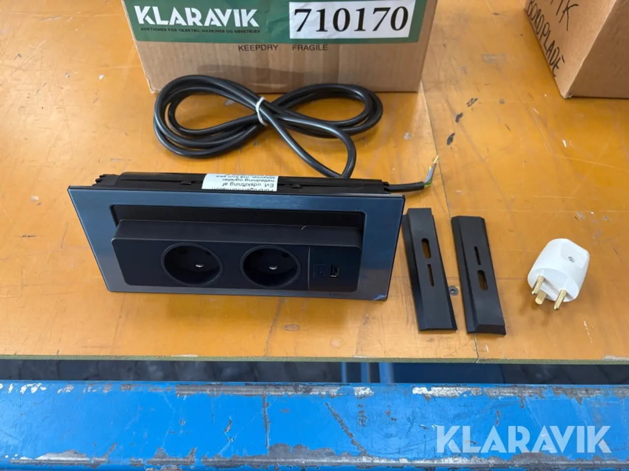 Billede 6 - Strømbokse EVOline 927-1 til bordplader - 2 styk