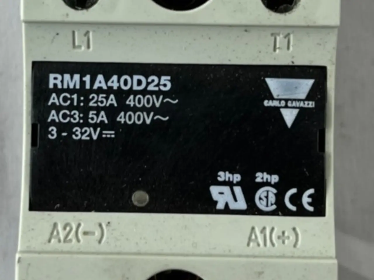 Billede 1 - Carlo Gavazzi RM1A40D25 Solid State relæ SSR 25A