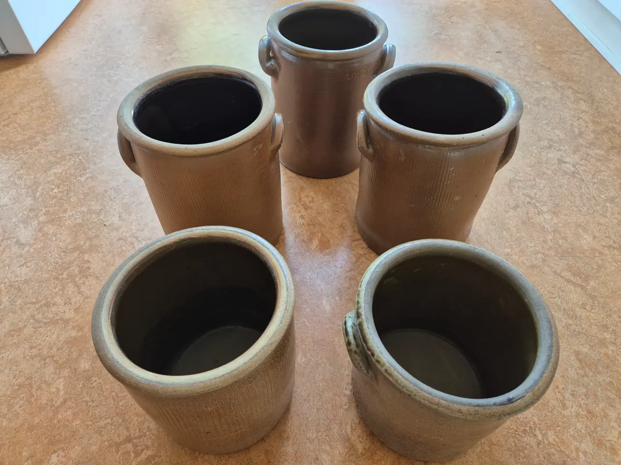 Billede 1 - Gamle syltekrukker 4 liter og 3 liter