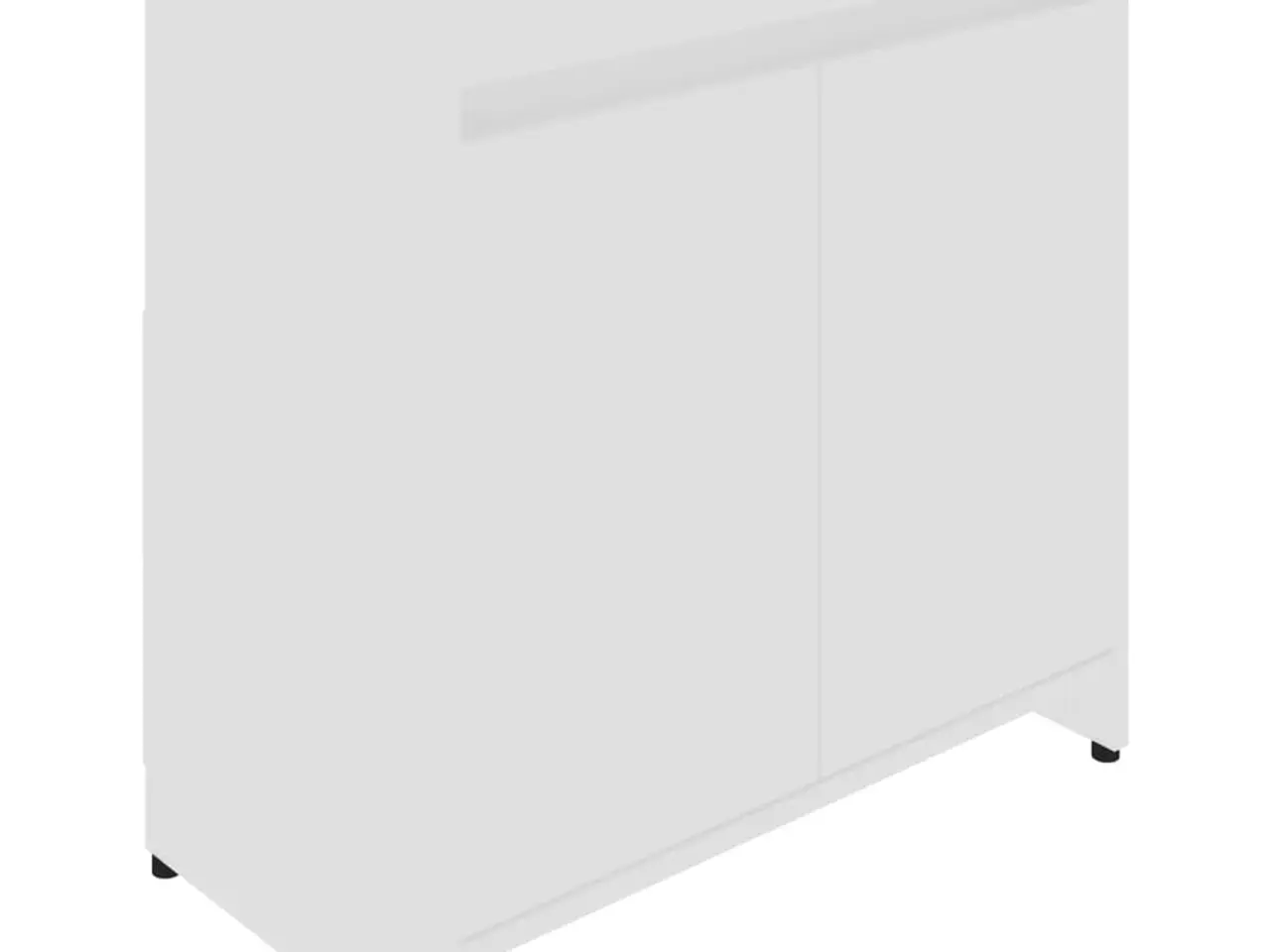 Billede 2 - Badeværelsesskab 60x33x61 cm konstrueret træ hvid