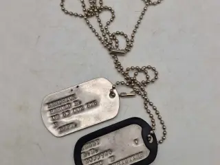 2 Stk. Originale US dogtags